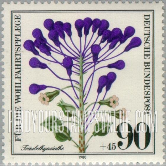 FindYourStampsValue: SEMI-POSTAL - Wildflowers: Grape hyacinth