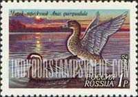 FindYourStampsValue: Russia: Russian Federation, Ducks - Anas Querquedula
