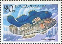 FindYourStampsValue: Russia: USSR, Food Fish - Neogobius Fluviatilis