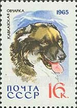 FindYourStampsValue: Russia: USSR, Dogs - Caucasian Sheepdog