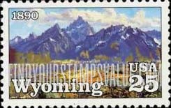 FindYourStampsValue: WYOMING STATEHOOD, 100th ANNIVERSARY