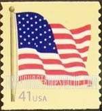 FindYourStampsValue: AMERICAN FLAG, Self-Adhesive Coil Stamp