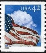 FindYourStampsValue: FLAGS - Flag at Midday, Coil Stamp