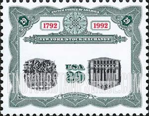 FindYourStampsValue: NEW YORK STOCK EXCHANGE BICENTENNIAL