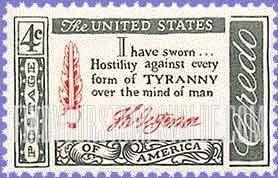 FindYourStampsValue: AMERICAN CREDO - JEFFERSON