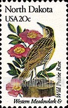 FindYourStampsValue: NORTH DAKOTA - State Birds and Flowers