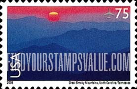 FindYourStampsValue: SCENIC AMERICAN LANDSCAPES - GREAT SMOKY MOUNTAINS NATIONAL PARK, Self-adhesive Stamp