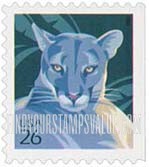 FindYourStampsValue: AMERICAN WILDLIFE - Florida Panther, Self-Adhesive Booklet Stamp