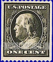 FindYourStampsValue: BENJAMIN FRANKLIN, Coil Stamp