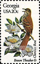 FindYourStampsValue: GEORGIA - State Birds and Flowers