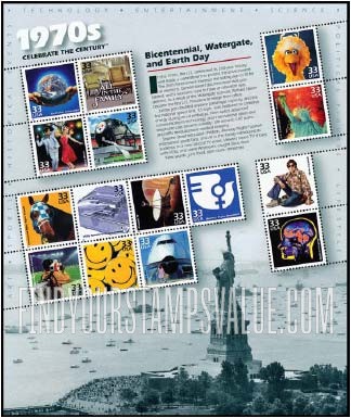 FindYourStampsValue: CELEBRATE THE CENTURY - 1970s