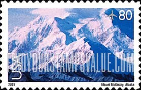 FindYourStampsValue: SCENIC AMERICAN LANDSCAPES - MOUNT McKINLEY, Self-adhesive Stamp