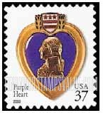 FindYourStampsValue: PURPLE HEART, Self-Adhesive stamp