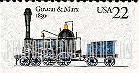 FindYourStampsValue: LOCOMOTIVES - Gowan & Marx, 1839