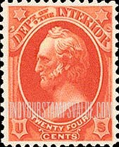 FindYourStampsValue: INTERIOR - Gen.Winfield Scott