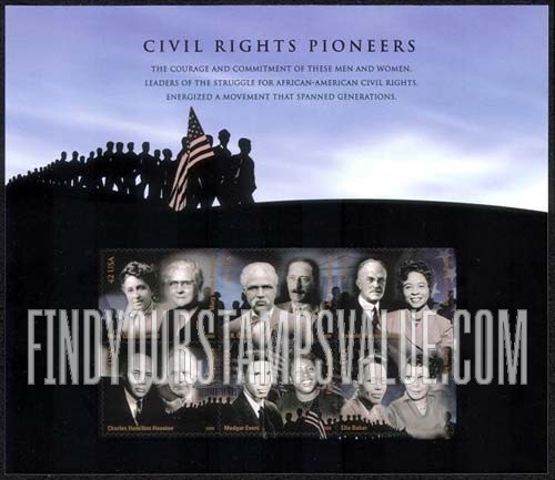 FindYourStampsValue: CIVIL RIGHTS PIONEERS, Self-adhesive stamps