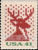 FindYourStampsValue: CHRISTMAS KNITS - Reindeer, Self-Adhesive Stamp