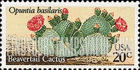 FindYourStampsValue: DESERT PLANTS - Beavertail Cactus