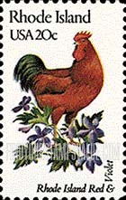 FindYourStampsValue: RHODE ISLAND - State Birds and Flowers
