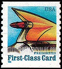 FindYourStampsValue: AUTO TAIL FIN, Coil Stamp