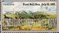 FindYourStampsValue: CIVIL WAR SESQUICENTENNIAL - First Battle of Bull Run, Self-Adhesive stamp