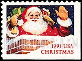 FindYourStampsValue: CHRISTMAS - Santa Claus in chimney, Booklet stamp