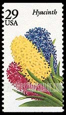 FindYourStampsValue: GARDEN FLOWERS - Hyacinth, booklet stamp