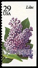 FindYourStampsValue: GARDEN FLOWERS - Lilac, Booklet Stamp
