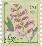 FindYourStampsValue: HERBS - Sage, Self-Adhesive Coil stamp