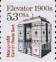 FindYourStampsValue: ELEVATOR 1900s - Transportation Coil