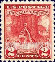 FindYourStampsValue: VALLEY FORGE ISSUE - Washington at Prayer