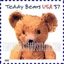 FindYourStampsValue: TEDDY BEARS CENTENNIAL - Gund Bear, Self-Adhesive Stamp
