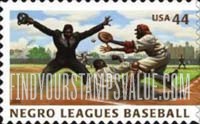 FindYourStampsValue: NEGRO LEAGUES BASEBALL - Play at the Plate, Self-Adhesive stamp