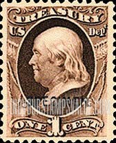FindYourStampsValue: TREASURY - Benjamin Franklin