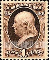 FindYourStampsValue: TREASURY - Benjamin Franklin