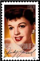 FindYourStampsValue: LEGENDS OF HOLLYWOOD - Judy Garland, Actress, Self-Adhesive stamp