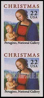 FindYourStampsValue: CHRISTMAS - Madonna, by Perugino