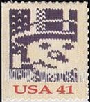 FindYourStampsValue: CHRISTMAS KNITS - Snowman, Self-Adhesive Booklet Stamp