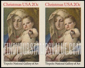 FindYourStampsValue: CHRISTMAS - Madonna and Child
