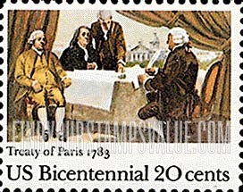 FindYourStampsValue: SIGNING OF TREATY OF PARIS