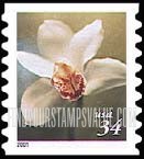 FindYourStampsValue: FLOWERS - Cymbidium Orchid, Self-Adhesive Coil Stamp