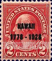 FindYourStampsValue: GEORGE WASHINGTON - 150th Anniversary of the Discovery of the Hawaiian Islands