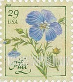FindYourStampsValue: HERBS - Flax, Self-Adhesive stamp
