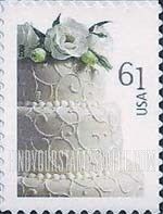 FindYourStampsValue: WEDDINGS - Wedding Cake, Self-Adhesive stamp