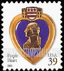 FindYourStampsValue: PURPLE HEART, Self-Adhesive stamp