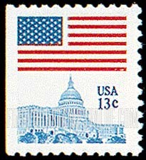 FindYourStampsValue: FLAG OVER CAPITOL, Booklet Stamp