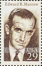 FindYourStampsValue: EDWARD R. MURROW, JOURNALIST (1908-65)