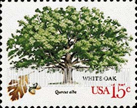 FindYourStampsValue: AMERICAN TREES - White oak