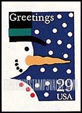 FindYourStampsValue: CHRISTMAS - Snowman, Self-adhesive Booklet stamp
