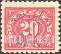 FindYourStampsValue: DOCUMENTARY ISSUE - Twenty Cents